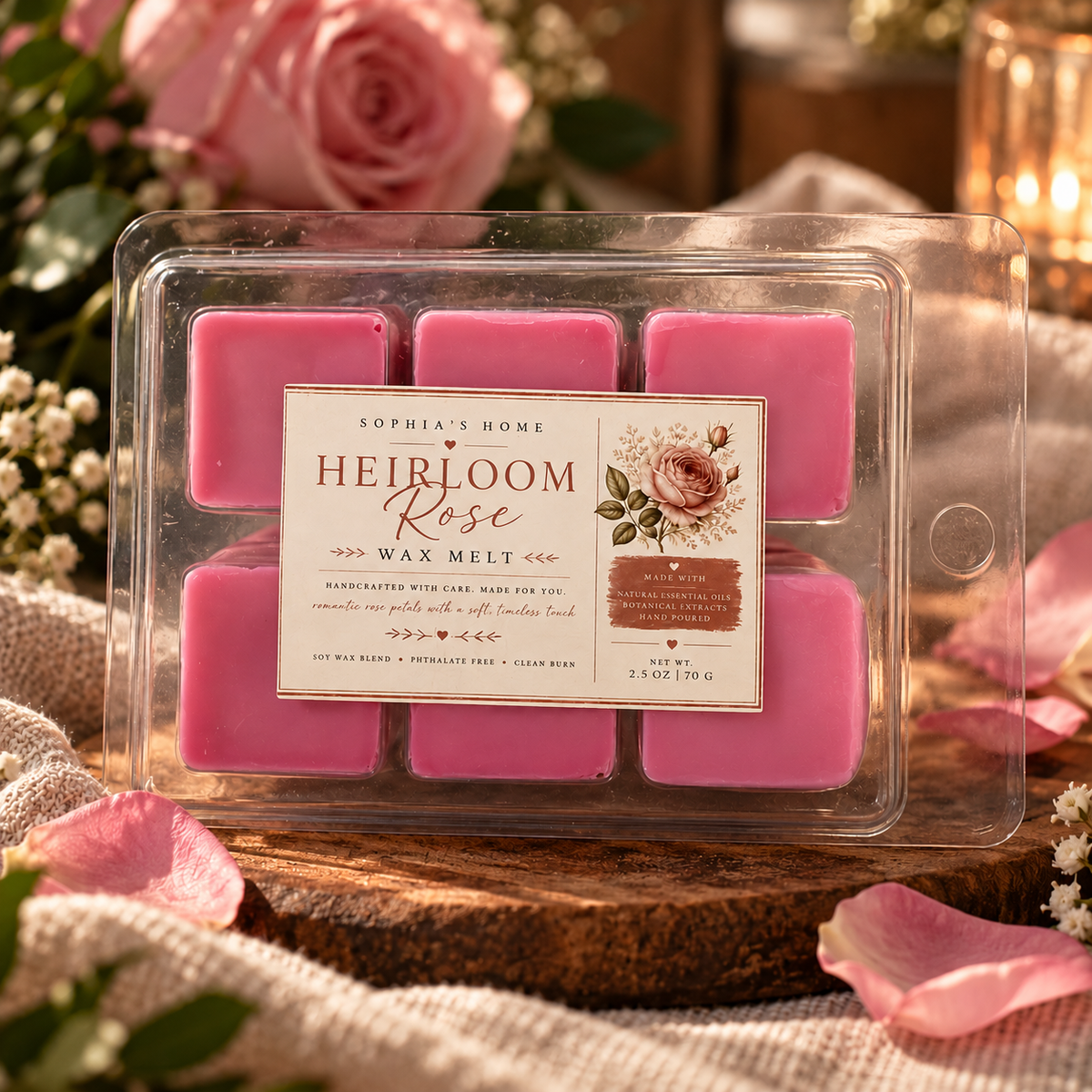 Heirloom Rose Wax Melts